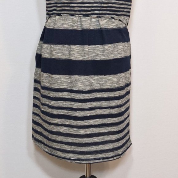 Anthropologie Dolan Striped Mock Neck Tunic Top - Picture 6 of 8
